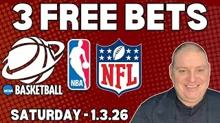 Saturday 3 Free Betting Picks & Predictions - 1/3/26 | Craig's Picks & Predictions