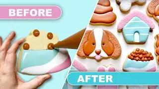 How to Decorate Cute Dog Cookies with Royal Icing
