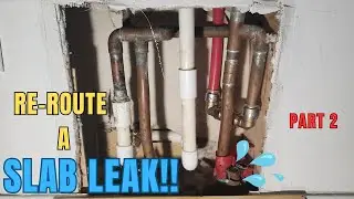 Slab Leak Reroute (Part 2): How to Run New Water Line Through the Attic