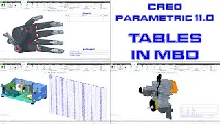 Creo Parametric 11.0 - Tables in Model Based Definition (MBD) - Part 1