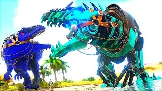 Capturei O BOSS Bionic Giganotosaurus Com 34 MILH&Otilde;ES HP! Vou Ata... (Super Mods) Ark PVP Dinossauros