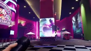 Five Nights at Freddy's Security Breach: touring the Main Lobby as a customer (calming, chill, asmr)