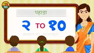 2 to 10 पहाड़ा  Multiplication Tables in Hindi Hindi language 2 to 10 multiplication