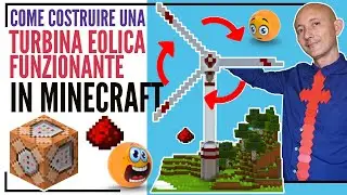COME USARE I COMMAND BLOCK E LA REDSTONE PER COSTRUIRE ENERGIA EOLICA SU MINECRAFT
