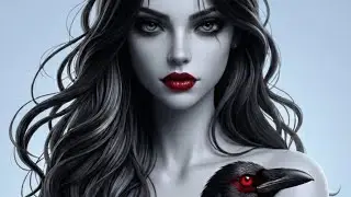 I Turned This Dark Fantasy Sketch into a Cinematic Masterpiece! 😲 #gothicart #crow #DarkFantasy
