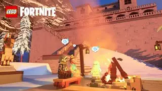 LEGO Fortnite Hice una aldea en un castillo
