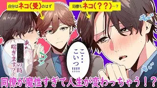 ネコ同士❗️❓️「え○ちのとき喘ぎますか？💛」酔った同僚に夜の相談をされた結果❓️❓️【BLアニメ】