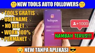 🔴NEW!! 🔥 CARA MENAMBAH FOLLOWERS INSTAGRAM | TANPA APLIKASI | TOOLS AUTO FOLLOWERS INSTAGRAM