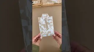 HEMDVERPACKUNG aus einer Papiert&uuml;te selber basteln #diy #bastelanleitung #kreativsein