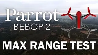 Parrot Bebop 2 Drone Range Test Flying Over Countryside In UK - 2017