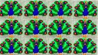 peacock 🦚Bhorat ason design/sitting mat design.
