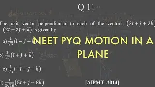 the unit vector perpendicular to each of the vectors (3i ̂+j ̂+2k ̂ ) and (2i ̂-2j ̂+k ̂ ) is given