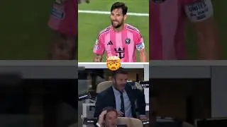 Messi and Beckham's reaction🤯