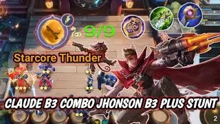 CLAUDE JHONSON TITAN MODE !!! Starfall Thunder|magic chess