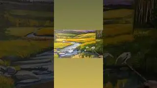 Landscape painting #landscape #watch #subscribe #oilpainting #painting #workinprogress #myart #fypシ