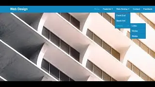 Drop Down Menu Bar using HTML &CSS | Web Design