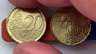 France 20 cent 2014, 2018 Euro coins L.JORIO d`ap. O.ROTY