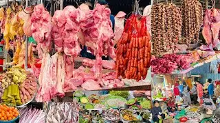 Amazing Cambodian Morning Market Compilation- Fresh Market Food 2025 Collections