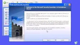 Installing Microsoft's Security Essentials (WIndows XP)