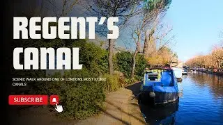 London Walk 2025 🇬🇧 - Regent's Canal Scenic Walk 4K HDR - London Walking Tour