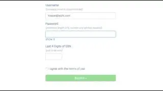 Creating an employee account