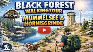 Black Forest Walking Tour 🌲 | Mummelsee & Hornisgrinde | 4K | Winter Walk in Sunshine