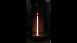 Fire whirl created in a laboratory