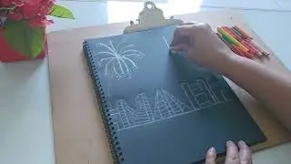 How to draw 'Fireworks Display'