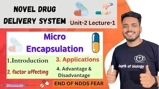 Micro encapsulation | micro encapsulation depth of biology | micro encapsulation NDDS | unit 2 #Ndds