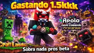 [Craftlandia] Apolo torrando 1.5kkk em creeper 31/01/2026 + novo modo de ficar rico em segundos....