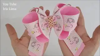 Laço de Gorgurão 🎀 Laço Mil Faces Daniele 2  🎀 DIY  🎀 Pap 🎀 Tutorial 🎀 By Iris Lima