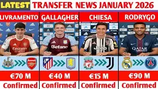 🚨 NEW CONFIRMED TRANSFERS AND RUMOURS JANUARY 2026😱🔥LIVRAMENTO TO ARSENAL,GALLAGHER TO ASTONVILLA