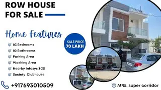 Ready to Move 800 sqft Row House | At MR5, Super Corridor, Indore