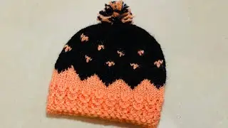 New design baby cap in easy step by step method...