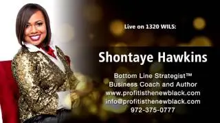Business Coach Shontaye Hawkins live on the radio in Michigan