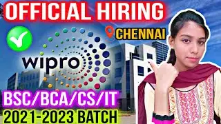 Wipro OFFICAL HIRING 📢 Software Engineer|Cyber security analyst|2021-2023  batch📍|Interview process