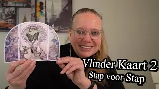 Vlinderkaart - aankleding uit &eacute;&eacute;n A4 designvel