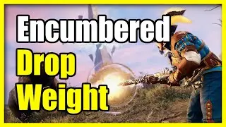 How to Drop weight if over encumbered and walking slow in New World Aeternum PS5 or Xbox