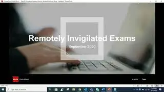 Preparing to Sit Remotely Invigilated Exams in September 2020