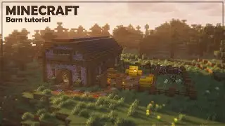 🌱MINECRAFT Barn | Easy Tutorial