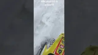 48V mx650 ripping in snow???