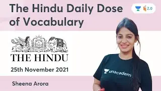 Daily Dose of Vocabulary | 25th November 2021 | All Competitive Exams | Wifistudy 2.0 | Sheena Arora