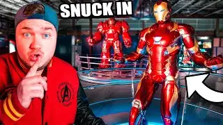 Sneaking Into Avengers Tower! 24 Hour Challenge - Iron man, Hulk & More!