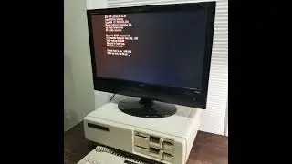 SOLD - Booting a TANDY 1000 SX Working Computer Model 25-1051B (monitor not included)