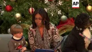 First Dogs Join First Lady for Hospital Visit