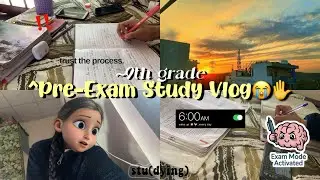 &ldquo;Pre-Exam Panic to Focus | Full Day Study Vlog&rdquo; How I Study Before Exams⭐️⏳ | 