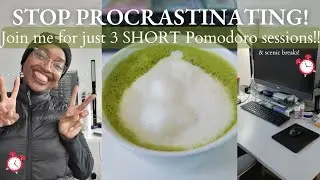 Productive Work with Me Session! | Getting work done as someone with a short attention span