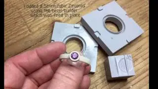 Making a silver ring with a Ring Builder mould.