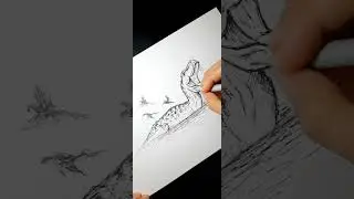 Torvosaurus!!Next species to ilustrate?👇Leave a comment!#torvosaurus #shorts
