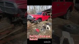Red Ram Front-end Rebuild. #dodgeram #dodgepickup